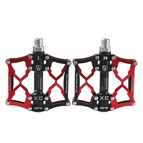 Mountain Bike Pedal : Bike Pedals, Bicycle Comfort Pedal Cycling Pedals Pedals Lightweight Fiber Bicycle Lightweight Offering Durability and Stability (Color : Black, Size : 91x102x17mm)