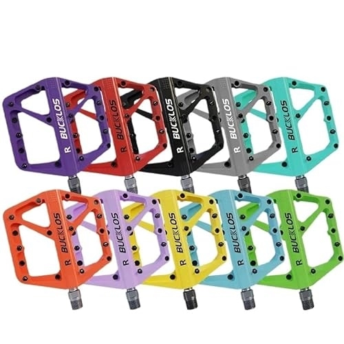 Mountain Bike Pedal : Bike Pedals Bicycle Pedal Anti-slip Mountain Bike Pedals Dustprood Waterproof Seal Bearing Pedal Bike Accessories Mtb Mtb Pedals (Color : Red)