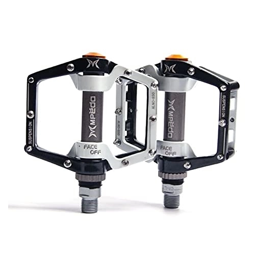 Mountain Bike Pedal : Bike Pedals Bicycle Pedals MTB Road 2 Sealed Bearings Ultralight Anti-slip Road MTB Bike Pedal Mtb Cycling Accessories Mtb Pedals (Color : Type A white black)