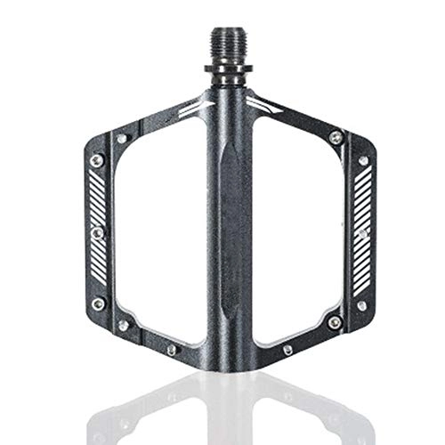 Mountain Bike Pedal : Bike Pedals, Bicycle Pedals Platform Lightweight Fiber Road Cycling Mountain Bike Pedals Black Offering Durability and Stability (Color : Black, Size : 120x105x15mm)