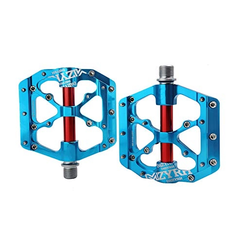 Mountain Bike Pedal : Bike Pedals, Bike Pedals Universal Mountain Bicycle Pedals Platform Cycling Ultra Sealed Bearing Aluminum Alloy Flat Pedals Red Blue 1PC