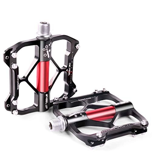 Mountain Bike Pedal : Bike Pedals Durable Bicycle Cycling Pedals Mountain Bike Pedals Road Bicycle Easy to Install (Color : Black, Size : 8.5x10x2cm)