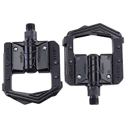 Mountain Bike Pedal : Bike Pedals Folding Bicycle Pedals MTB Mountain Bike Padel Aluminum Folded Pedal Bicycle Parts Mtb Pedals (Color : 1)