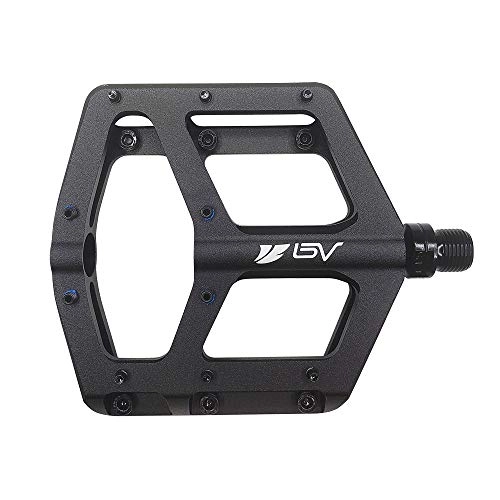 Mountain Bike Pedal : Bike Pedals for MTB BMX Bicycle, 9 / 16-Inch Spindle, Aluminum Platform with Replaceable Anti-Slip Pins
