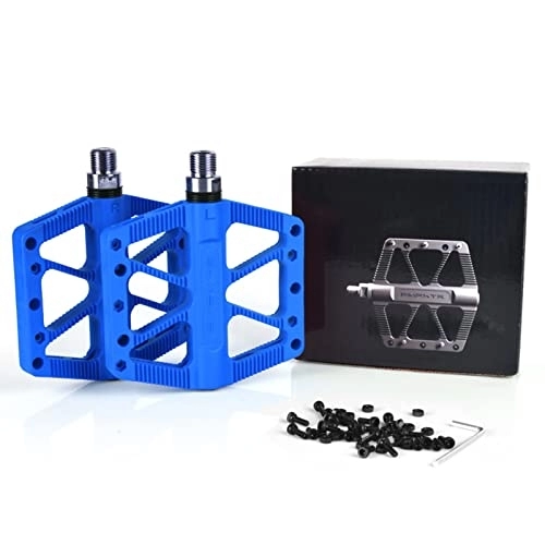 Mountain Bike Pedal : Bike Pedals Lightweight Nylon Pedals Universal Non- Skid Sealed Bearing Pedals for Mountain Bike Road Bike