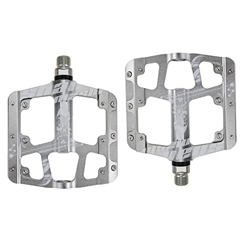 Mountain Bike Pedal : Bike Pedals, Metal Pedals Aluminum Alloy Bike Pedals Flat Pedals Mountain Bike Platform Bicycle Pedals Lightweight Bicycle Pedals Aluminium Alloy Flat Cycling Pedals With Sealed Bearings, Set Of 2
