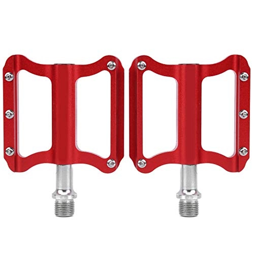 Mountain Bike Pedal : Bike Pedals MJ032 Aluminium Alloy Pedal Road Mountain Bicycle Pedal 10x80x20mm 9 / 16 Thread(Red)