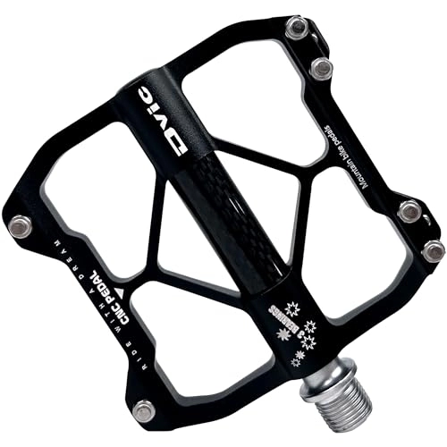 Mountain Bike Pedal : Bike Pedals Mountain Cycling 3 Bearings CNC Magnesium Carbon Alloys Body Molybdenum Axle DT-3