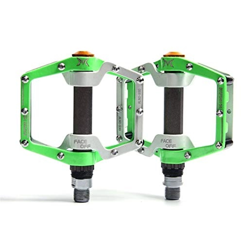 Mountain Bike Pedal : Bike Pedals MTB BMX Sealed Bearing Bicycle CNC Product Alloy Road Mountain SPD Cleats Ultralight Pedal Cycle Cycling Accessories (Color : Green)