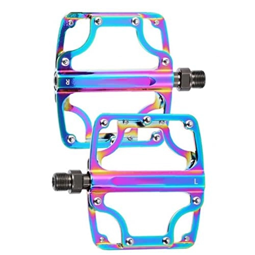 Mountain Bike Pedal : Bike Pedals Non-slip Bicycle Cycling Pedals Aluminum Alloy Antiskid Durable Mountain Bicycle Platform Pedals for Bmx Mtb Road Bicycle Cycling Replacement Parts Accessories 1pair