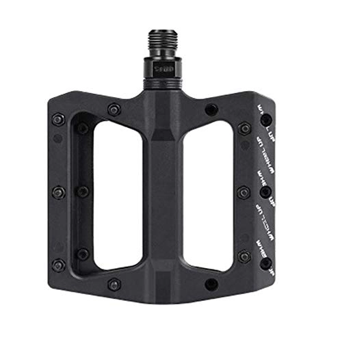 Mountain Bike Pedal : Bike Pedals, Non-Slip Bicycle Platform Pedals Mountain Bike Pedals Lightweight Exercise Pair Black Offering Durability and Stability (Color : Black, Size : 125x108x20mm)