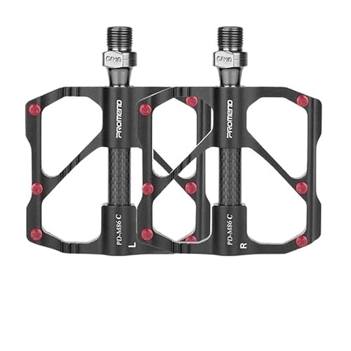 Mountain Bike Pedal : Bike Pedals Pedal Quick Release Road Bicycle Pedal Anti-slip Ultralight Mountain Bike Pedals Carbon Fiber 3 Bearings Pedale Mtb Pedals (Color : 1)