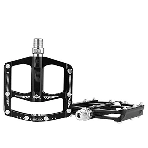 Mountain Bike Pedal : Bike Pedals Platform Pedals Lightweight Fiber Bicycle Durable Bicycle Cycling Pedals Bike Accessories (Color : Black, Size : 115x95x15mm)