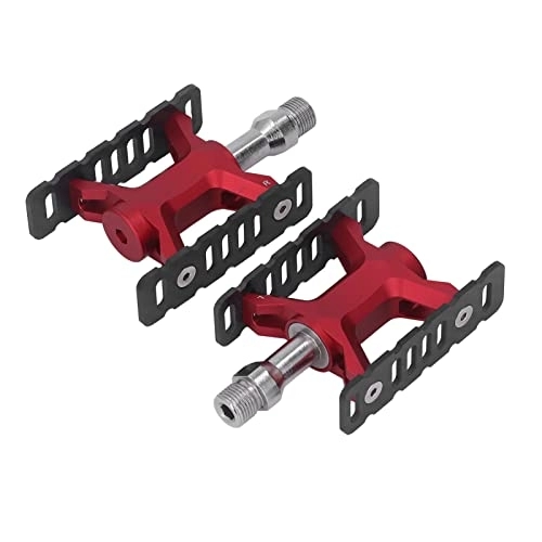 Mountain Bike Pedal : Bike Pedals, Prevent Slip Replacement Bicycle Pedals DU Bearing Flexible for Mountain Bikes(Red)