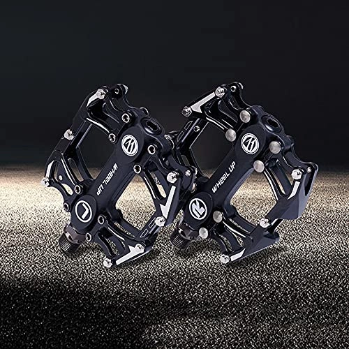 Mountain Bike Pedal : Bike Pedals, Road Bicycle MTB Aluminum Strong Pedal, Super Powerful 9 / 16" Spindle, 3 Pcs Ultra Sealed Bearings Pedals for MTB BMX Racing bike