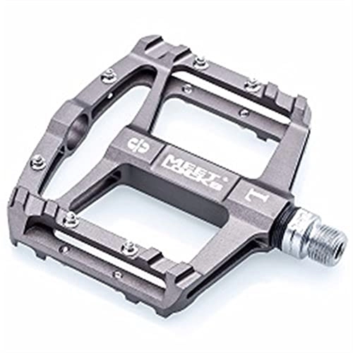 Mountain Bike Pedal : Bike Pedals Three Sealed Bearing Bicycle Pedal Ultralight Aluminum Alloy Nonskid Bike Pedals Cycle Treadle Bicycle Accessories Mountain Bike Pedals (Color : Gray)
