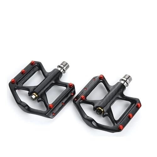 Mountain Bike Pedal : Bike Pedals Ultra Light Carbon Fiber Pedals Lightweight Bicycle Platform Pedals Three Bearing Titanium Axle MTB Bicycle Road Bike Pedals Mtb Pedals