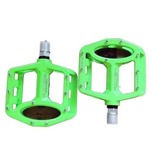 Mountain Bike Pedal : Bike Pedals Ultralight Non-slip Magnesium Alloy Road Bike Pedals Mountain Bicycle Pedal Bike Parts Accessories Bike Pedal (Color : Green)