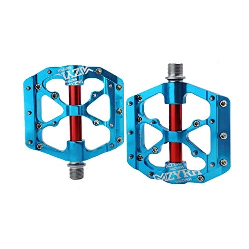 Mountain Bike Pedal : Bike Pedals Universal Mountain Bicycle Pedals Platform Cycling Ultra Sealed Bearing Aluminum Alloy Flat Pedals Red Blue 1pc
