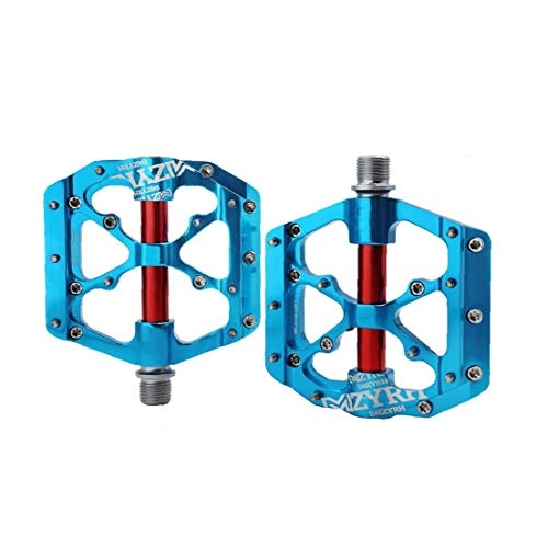 Mountain Bike Pedal : Bike Pedals Universal Mountain Bicycle Pedals Platform Cycling Ultra Sealed Bearing Aluminum Alloy Flat Pedals Red Blue 1pc