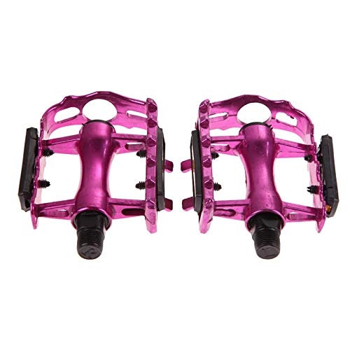 Mountain Bike Pedal : Bike Pedals1Pair MTB Ultralight Bike Bicycle Pedals Mountain Road Bike Part Pedal Cycling Aluminum Alloy Ultra-Light Hollow Flat CagePedals Safe, light, strong and durable