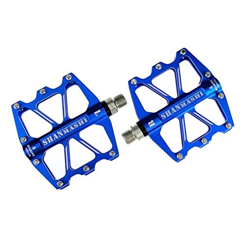 Mountain Bike Pedal : Bike Peddles Mountain Bike Pedals Pedals Metal Bike Pedals Bicycle Pedals Road Bike Pedals And Cleats The Road For Outdoor Cycling Equipment blue, free size