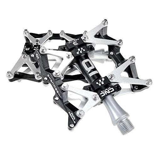 Mountain Bike Pedal : Bike Platform Flat Pedals Mountain Bike Pedals 1 Pair Aluminum Alloy Antiskid Durable Bike Pedals Surface For Road MTB Bike 5 Colors (Q1) Lightweight for Road Mountain BMX MTB Bike ( Color : Red )