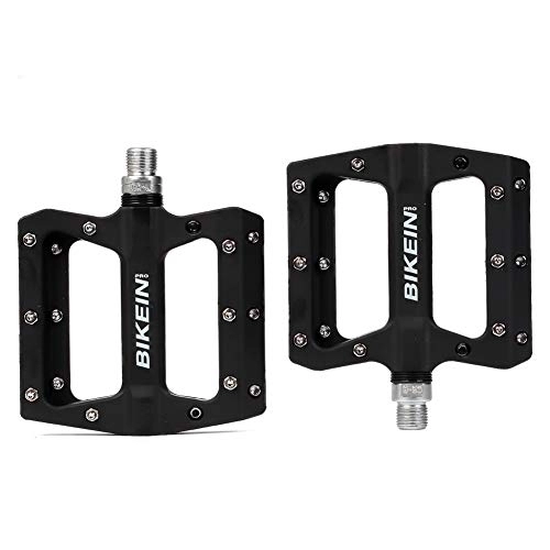 Mountain Bike Pedal : BIKEIN PRO Mountain Bike Pedals Platform Flat Pedal Sealed Bearing 9 / 16" Nylon Pedals with Wrench