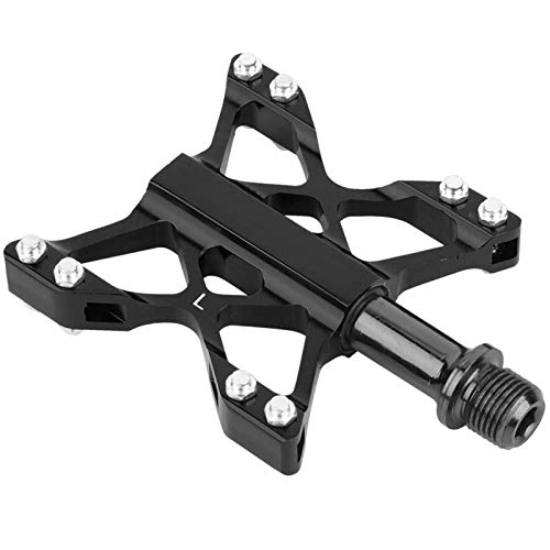 Mountain Bike Pedal : Blantye One Pair Aluminium Alloy Mountain Road Bike Lightweight Pedals Bicycle Replacement(Black)