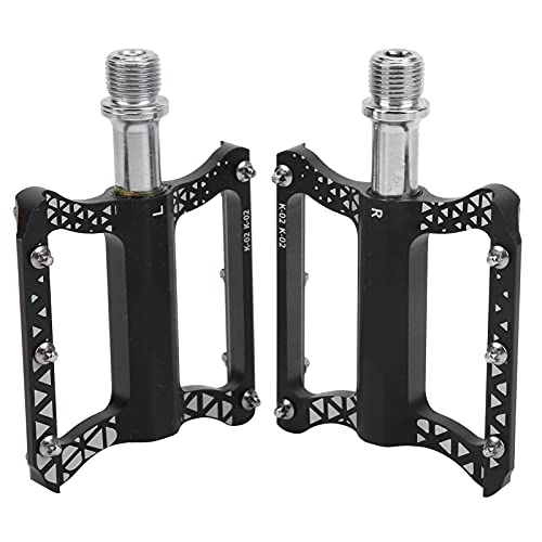 Mountain Bike Pedal : Bnineteenteam Bicycle Pedal, Black K‑02 Wear Resistance Mountain Bike Bearing Pedal Lightweight Aluminum Alloy Bicycle Accessories