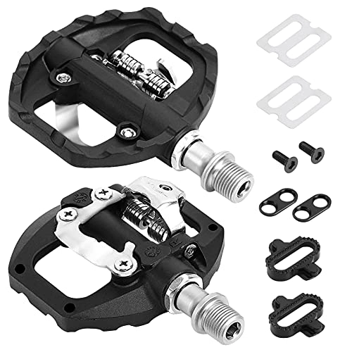 Mountain Bike Pedal : Bodhi2000 1 Pair Self-Locking Bike Pedals Aluminum Alloy Cycling Clipless Pedals with SPD Platform for Mountain bike BMX MTB Spinning Bike