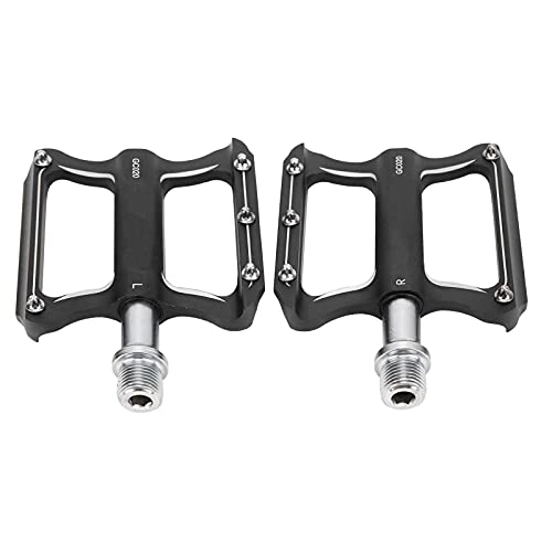Mountain Bike Pedal : BOLORAMO Bike Flat Pedals, Light in Weight Wear‑resistant Mountain Bike Pedals for Mountain Bikes and Road Bikes.