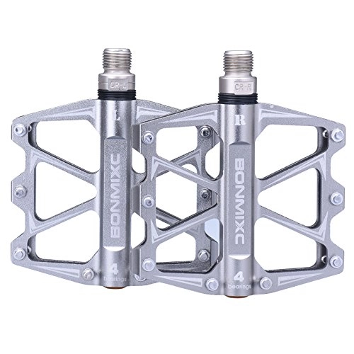 Mountain Bike Pedal : BONMIXC Bicycle Pedals 9 / 16 Sealed Bearing Strong Structure Ultrathin Mountain Bike Pedals Alloy Road Bike Pedals