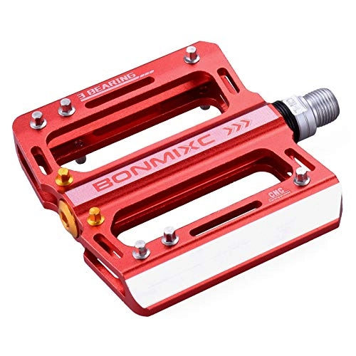 Mountain Bike Pedal : BONMIXC Bike Pedals 9 / 16 3 Sealed Bearings Dynamical Structure Road Bike Pedals Alloy Mountain Bicycle Pedals