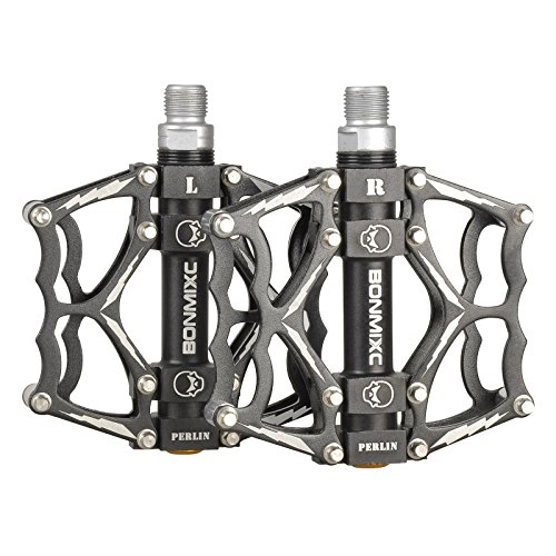 Mountain Bike Pedal : BONMIXC Bike Pedals 9 / 16 Sealed Bearing Road Bike Pedals Aluminum Alloy Mountain Bicycle Pedals