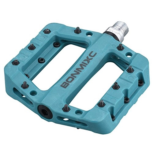 Mountain Bike Pedal : BONMIXC Mountain Bicycle Pedals Wide Flat Pedals for Road Bike BMX Bike Pedals Nylon Adult Bike Pedals 9 / 16”
