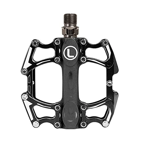 Mountain Bike Pedal : BTTKW Bike Flat Pedal Mtb Bearings Mountain Road Platform Lightweight Aluminum Alloy Non-Slip Cycling Parts Bicycle Accessories