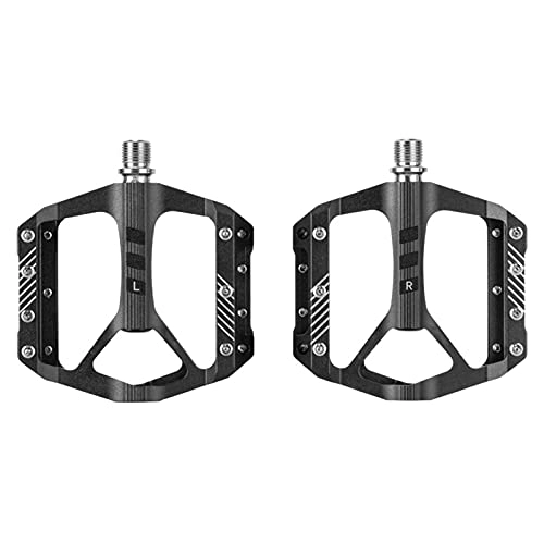 Mountain Bike Pedal : BWHNER Lightweight Bicycle Pedals Waterproof Mountain Bike Pedals, 9 / 16 DU Bearing with 14 Cleats, for E-Bike, City, Urban Commute, Road Bikes, Black