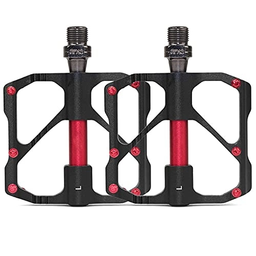 Mountain Bike Pedal : BWHNER Mountain Bike Pedals, Aluminum Non-Slip Abrasion ​MTB Bicycle Pedals, for Mountain Long-Distance Cycling Trips Biking, Black