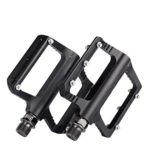 Mountain Bike Pedal : BXU-BG Bicycle Pedal Road Cycling Bicycle Pedals Lightweight Fiber Mountain Bike Pedals Black Cycling Bike Pedals (Color : Black, Size : 100x85x15mm)