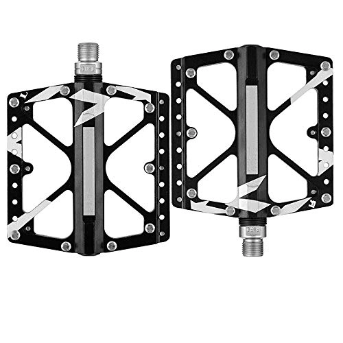 Mountain Bike Pedal : CBDJNT Bicycle Pedals Three Palin Aluminum Alloy Mountain Bike Pedal Anti-skid Pedal Bicycle Accessories / High Strength Lightweight / Black / Blue