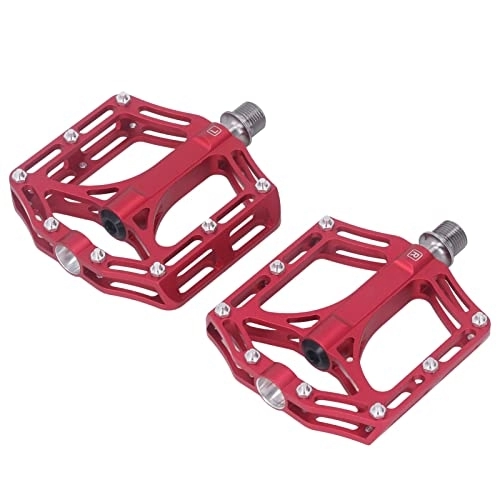 Mountain Bike Pedal : Changor Metal Bike Pedals, High Hardness Alloy Road Bike Pedals Lightweight 1 Pair for BMX Bike for Mountain Bike(Red)