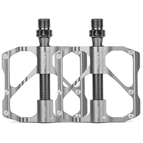 Mountain Bike Pedal : CHEIRS Bike Pedals, Bike Bicycle Cycling MTB Pedals, Universal Ultralight Aluminum Alloy Anti-Slip Bicycle Pedals for Bicycle MTB Road Mountain Bike Pedals Bike Accessories, Grey