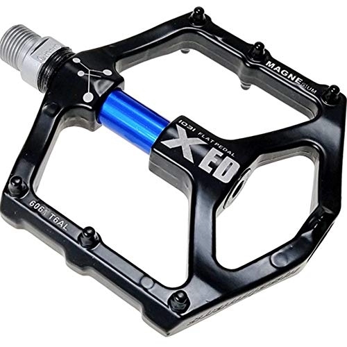 Mountain Bike Pedal : ChengBeautiful Pedals Mountain Road Bicycles Pedals Bike Pedal for Unicycles BMX Bikes Fit Most Adult Bikes Mountain Bike Pedals (Color : Blue, Size : One size)