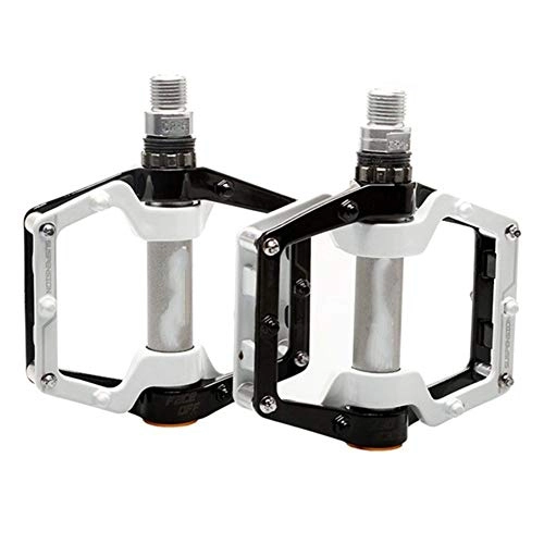 Mountain Bike Pedal : CHENGTAO Bike Pedals MTB BMX Sealed Bearing Bicycle Pedals 9 / 16" Aluminum Alloy Road Mountain Bike Cycling Pedals (Color : Black 1 Bearing)