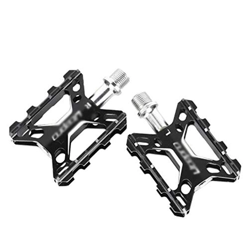 Mountain Bike Pedal : Children's Bicycle Aluminum Alloy Mountain Bike Pedals Ultra-light Material Pedals Non-slip Pedals for Road Bikes Black