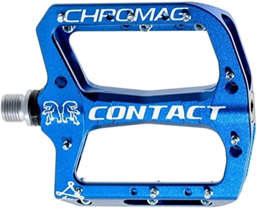 Mountain Bike Pedal : CHROMAG Contact Pedals for Mountain Bike / MTB / Cycle / VAE / E-Bike Unisex Adult, Blue, 110 x 105 mm