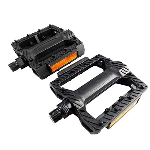 Mountain Bike Pedal : Chtom Bicycle Cycling Pedals Antiskid Durable Mountain Bike Pedals Bicycle Platform Pedals Black (Color : Black)