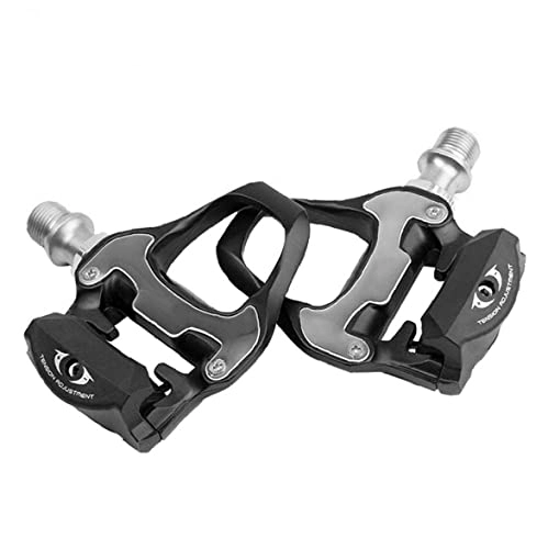 Mountain Bike Pedal : Chtom Bicycle Pedals Mountain Bike Road Bike Pedals Metal Pedals with Aluminium Alloy Platform Non-Slip with Axle Diameter for E-Bike Trekking Bike City Bike and Much More (Color : Black)