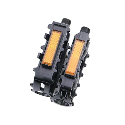 Mountain Bike Pedal : Chtom Bike Pedal Cleats Bicycle Shoes Locking Plate Golden Riding Mountain Road Universal Accessory Splint (Color : Golden)